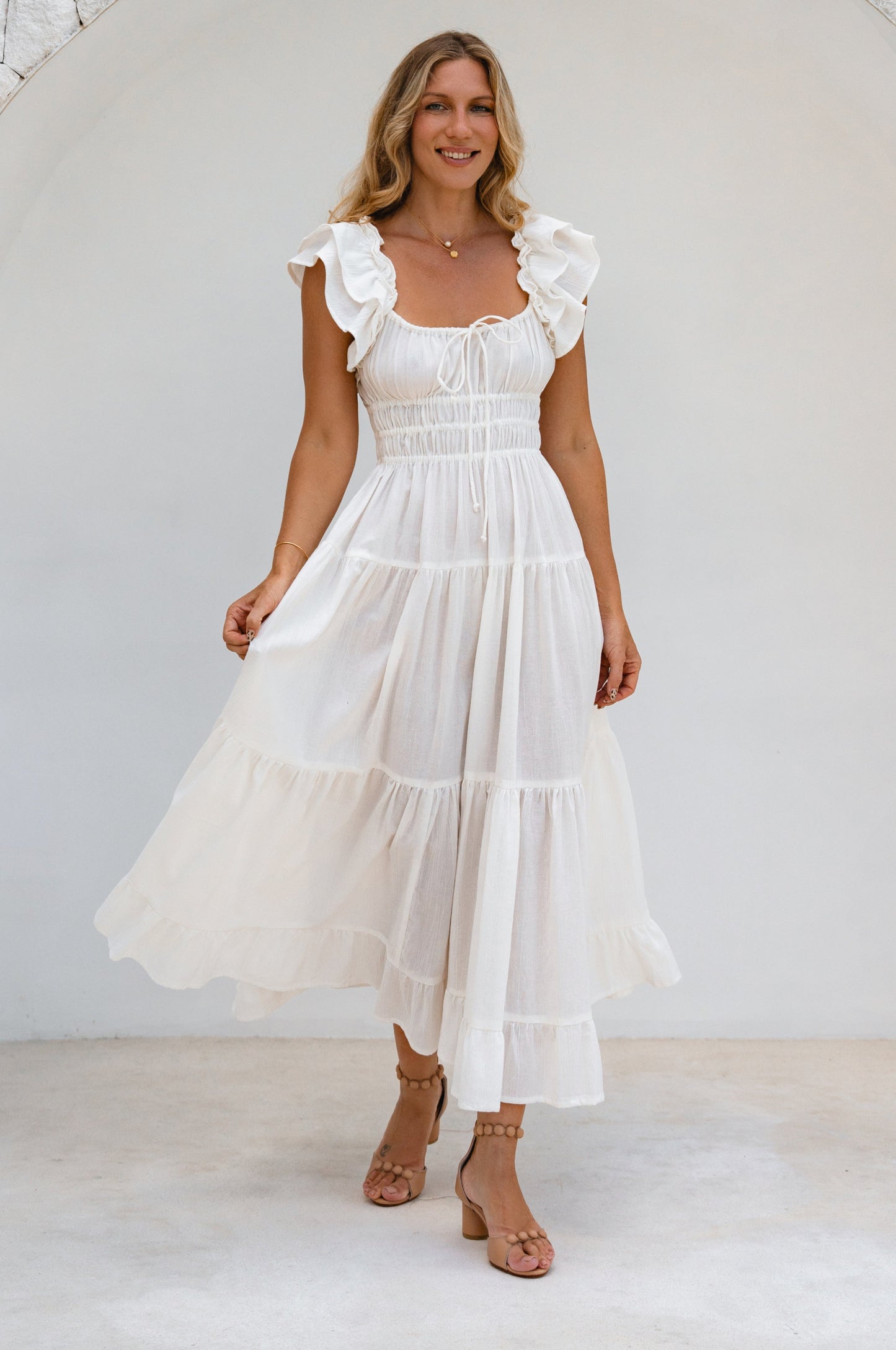 Aura Ruffled Maxi Dress