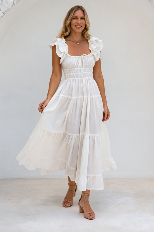 Aura Ruffled Maxi Dress