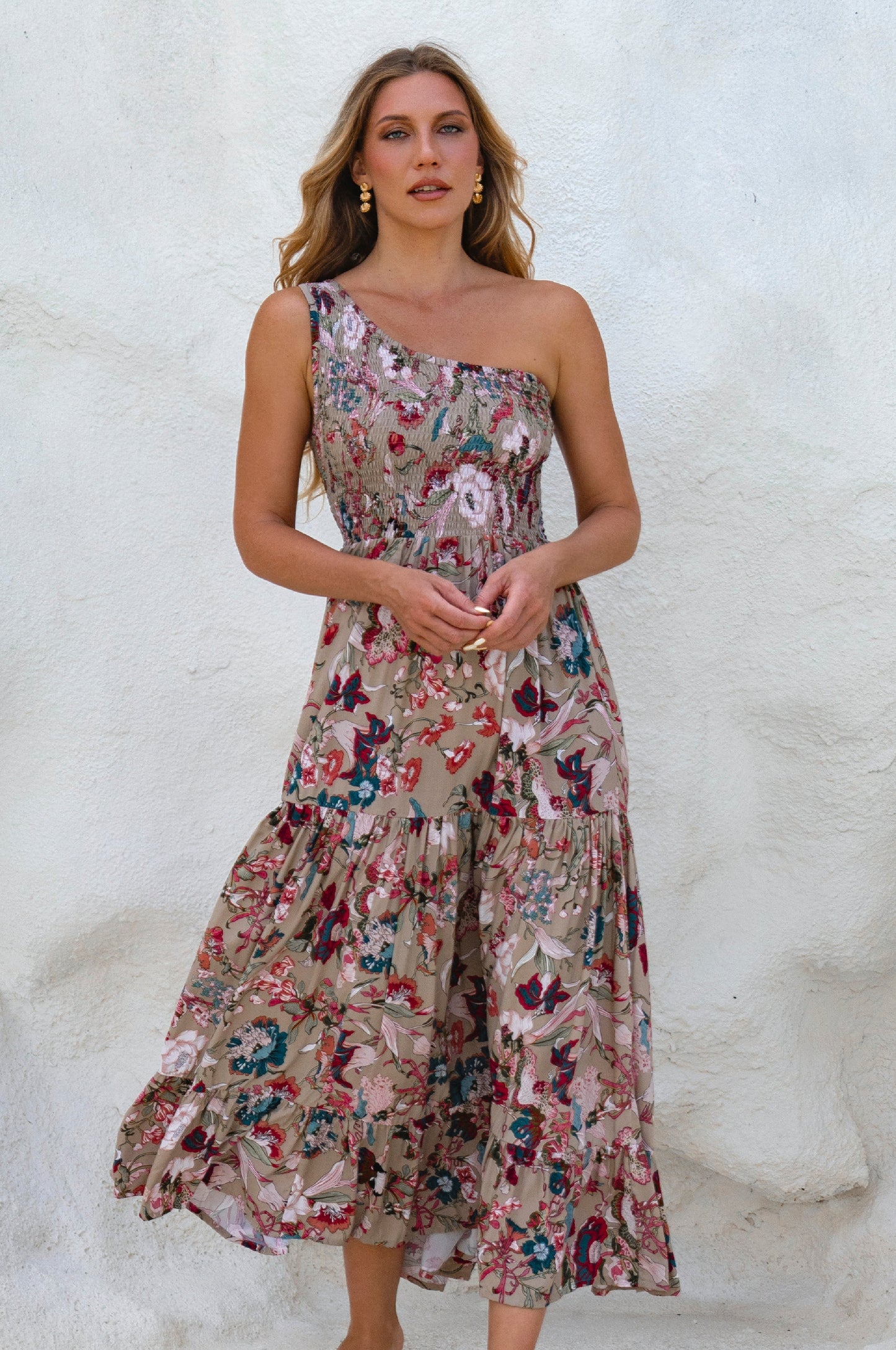 Cassandra One Shoulder Maxi Dress