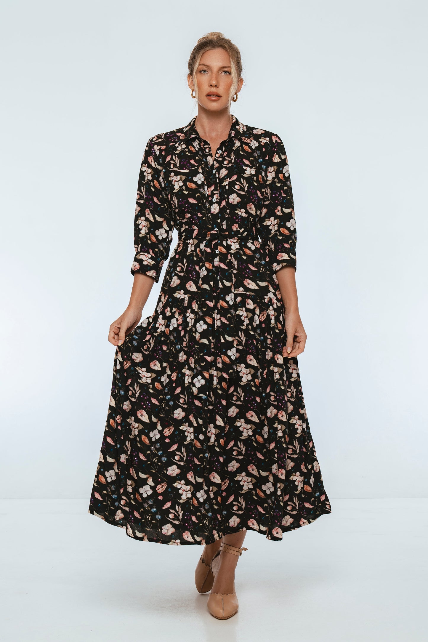 Colette Long Sleeve Shirt Dress
