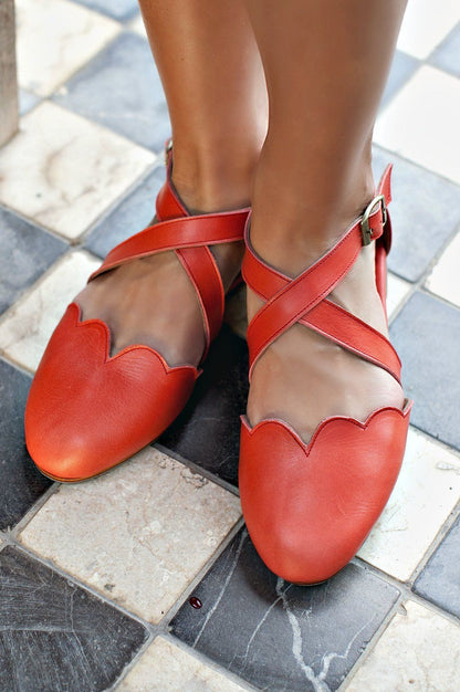Leather Shoes - Mangrove Leather Flats