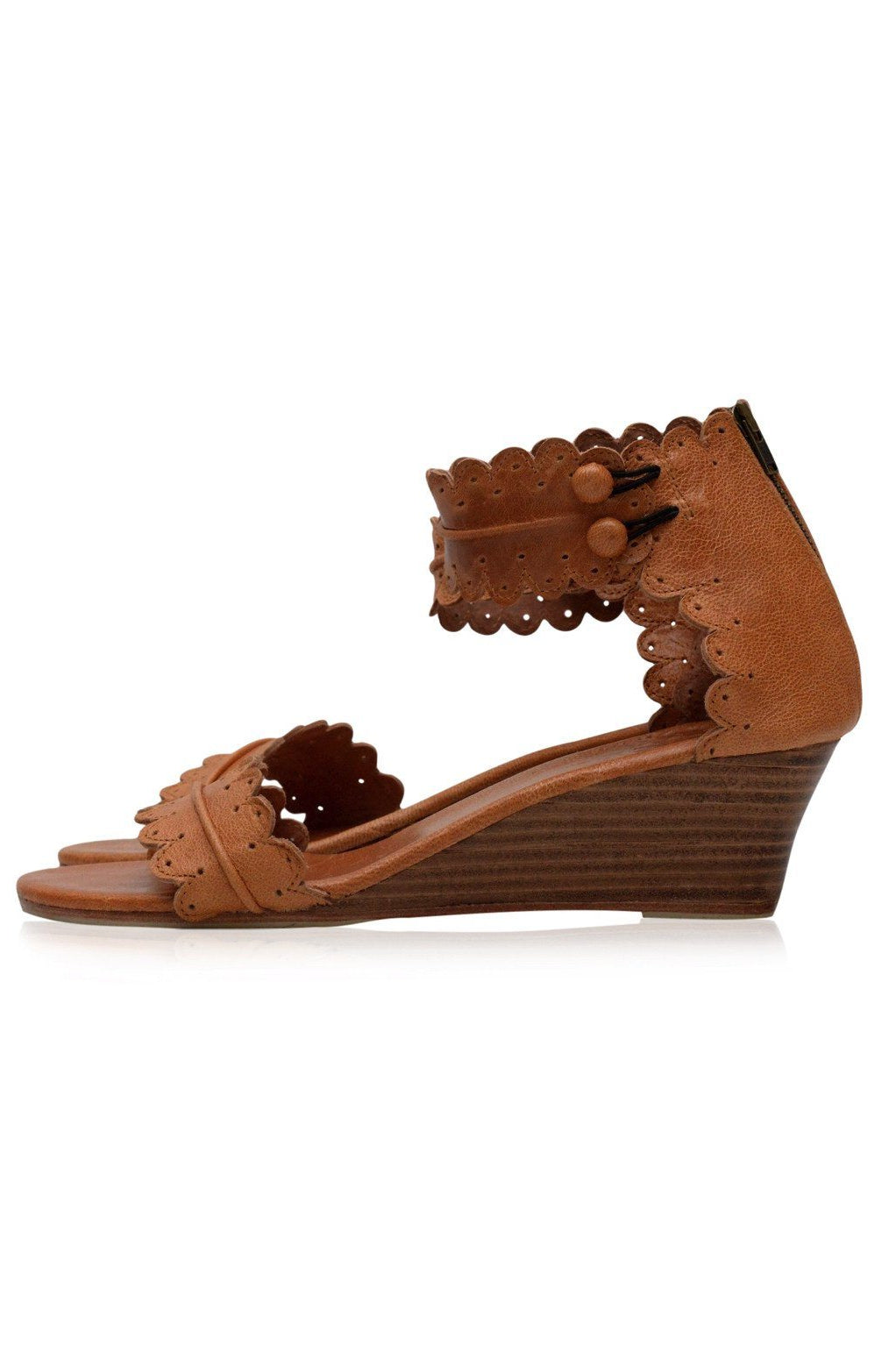 Leather Shoes - Magdalena Wedges