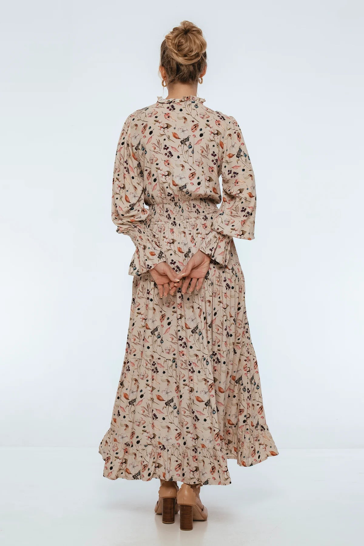 White Lotus Ruffled Maxi Dress