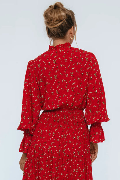 White Lotus Ruffled Maxi Dress