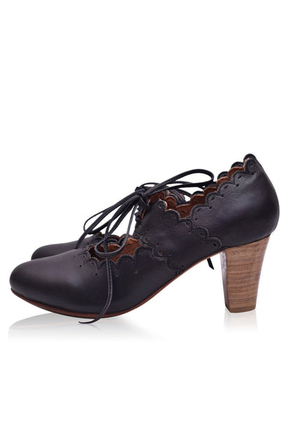 Paradise Bird Leather Heels