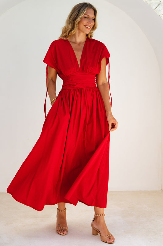 Rafina Goddess Cotton Maxi Dress