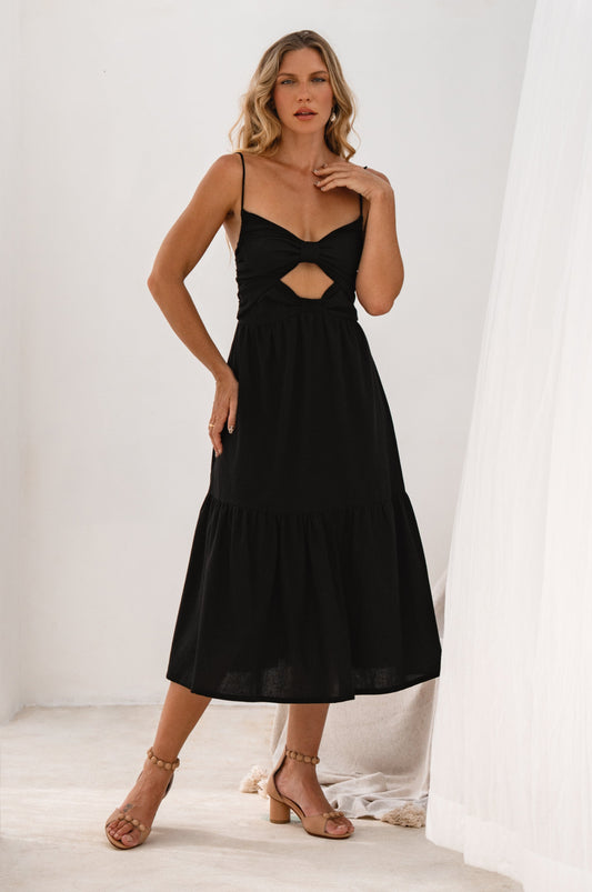 Sun Island Strappy Midi Dress