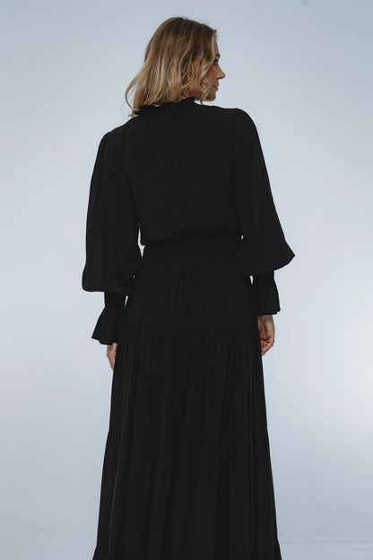 White Lotus Ruffled Maxi Dress