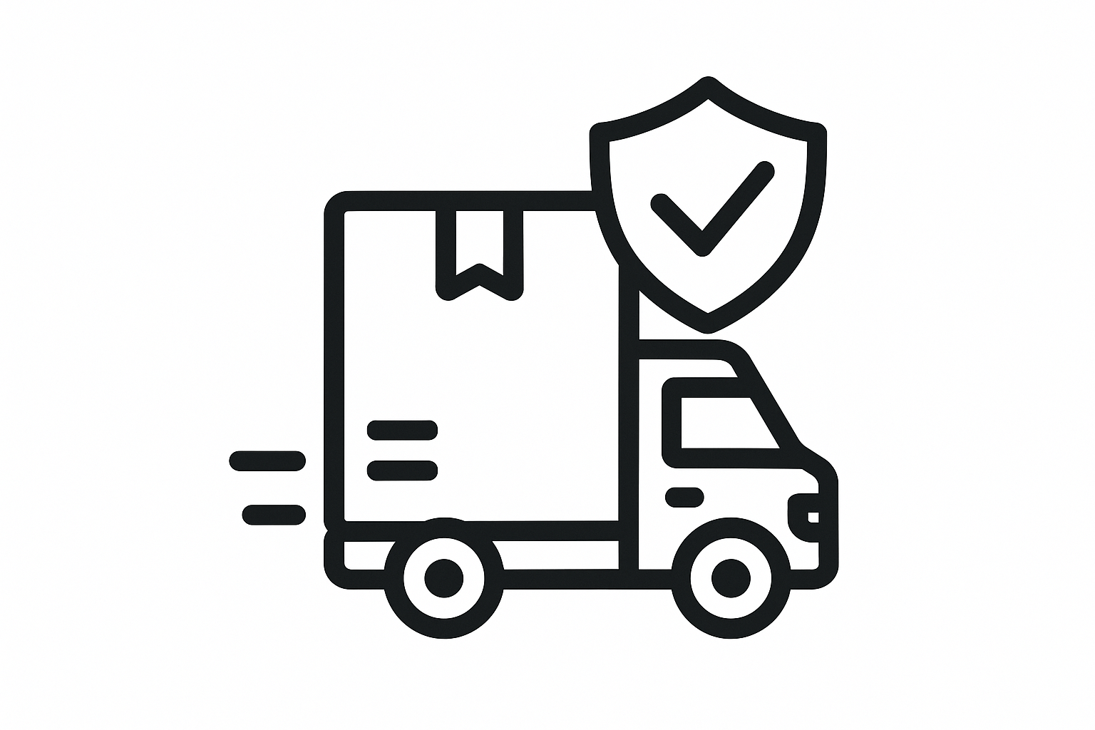 a small icon featuring reliable shipping